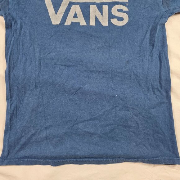 Vans Mens Medium Blue Graphic T Shirt Casual Crewneck Short Sleeve Outdoors - Picture 5 of 9
